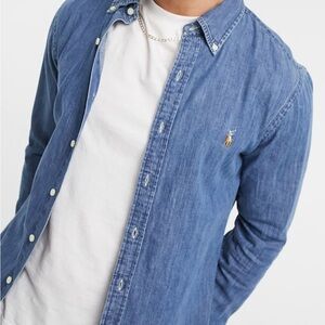 Indigo Classic Fit Denim Shirt